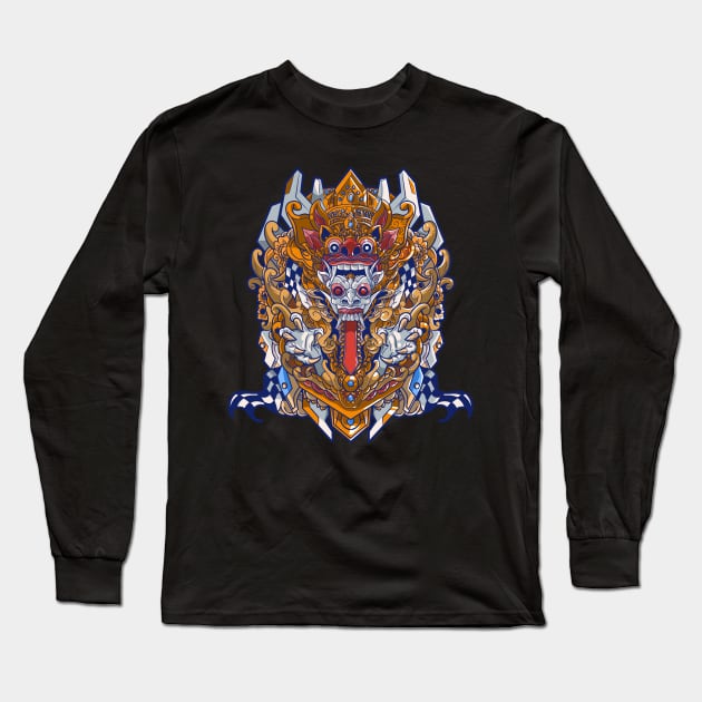 BARONG RANGDA HEAD Long Sleeve T-Shirt by twelvestd